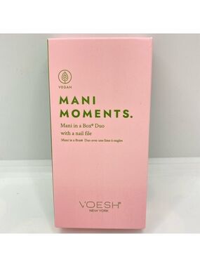 Voesh Mani Moments Mani In A Box Duo Green Tea Detox & Vitamin Recharge New